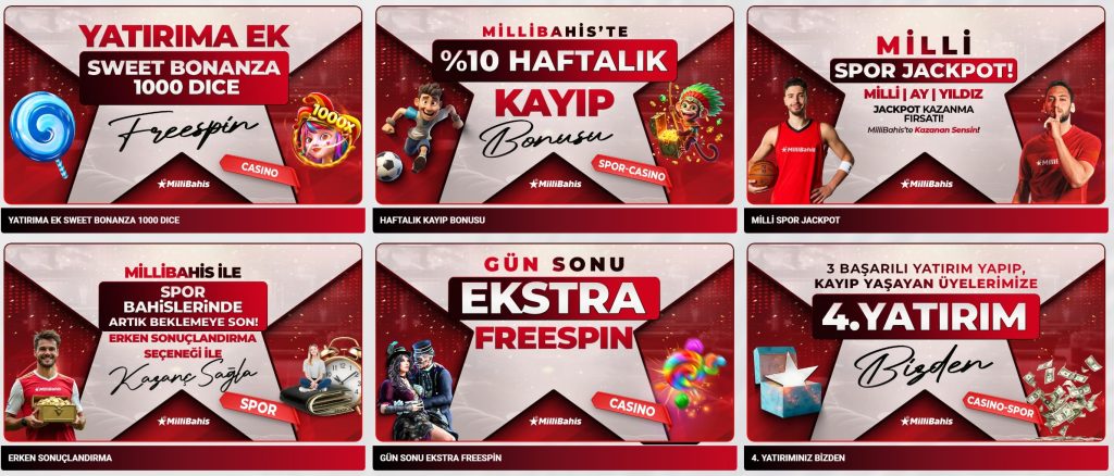 millibahis kampanyaları